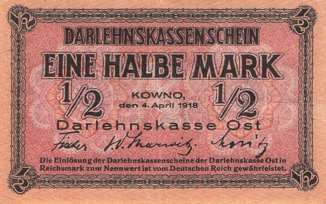 ro. 464 B 1/2 Mark 1918